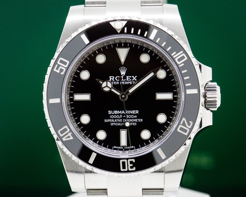 Rolex Submariner No Date Ceramic Bezel SS