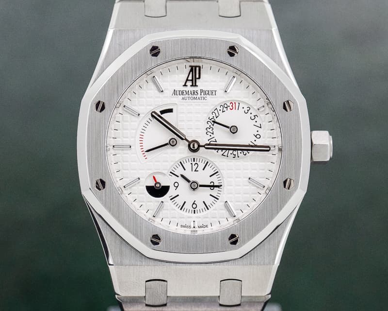 Audemars Piguet Royal Oak Dual Time SS White Dial 
