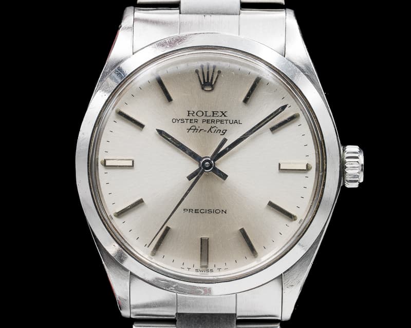 Rolex Oyster Perpetual Air King SS Silver Stick 
