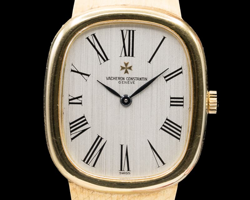 Vacheron Constantin Ellipse White Dial 18K Yellow Gold / Mesh Bracelet