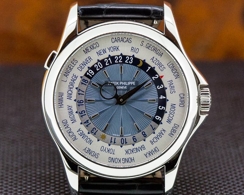 Patek Philippe 5130P World Time Platinum 