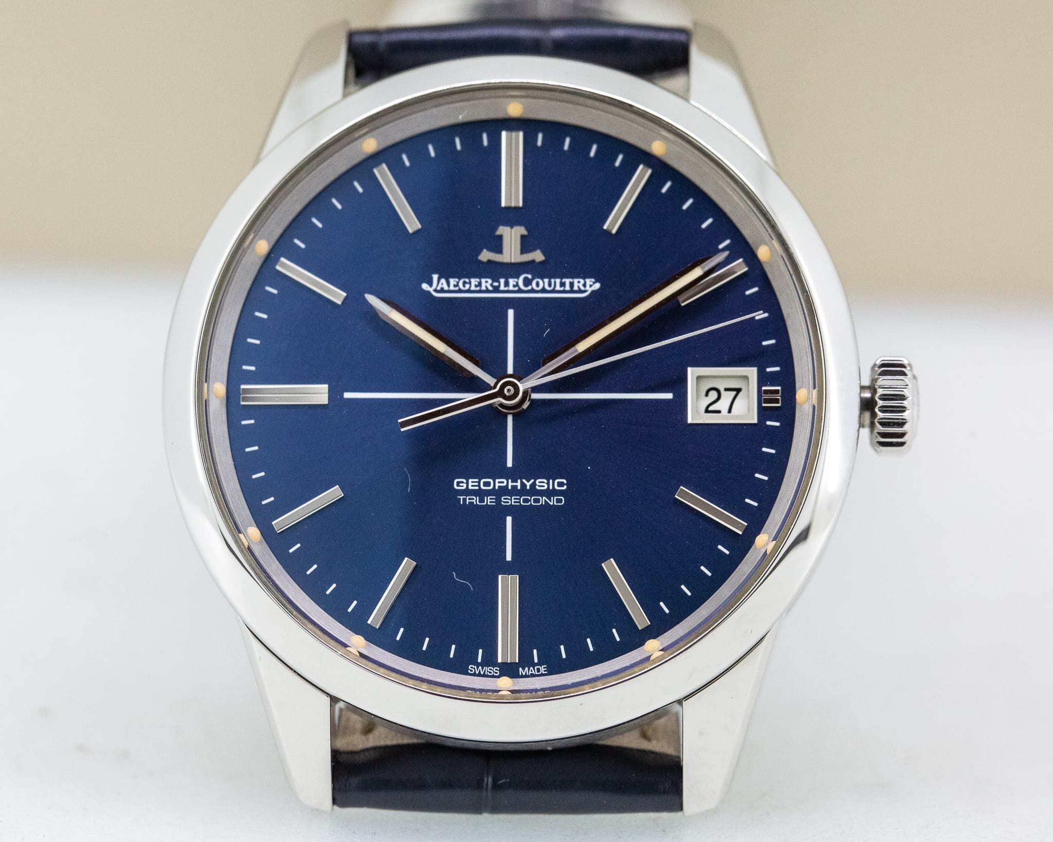Jaeger LeCoultre Geophysic True Second SS Blue Dial Limited Edition 