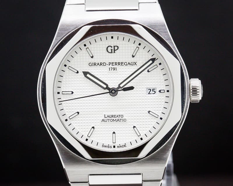 Girard Perregaux Laureato SS/SS White Dial