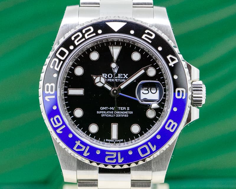 Rolex GMT Master II Ceramic Black & Blue SS 