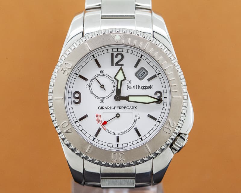 Girard Perregaux Sea Hawk II John Harrison SS / 18K White Gold Bezel