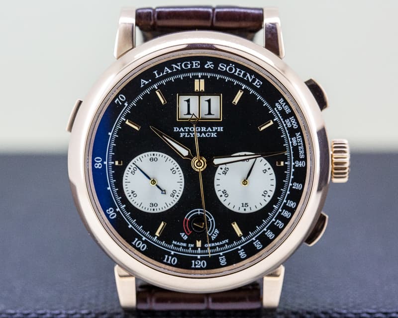 A. Lange and Sohne Datograph Up / Down 18k Rose Gold + Deployment Buckle