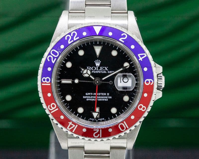 Rolex GMT Master II SS Red / Blue Pepsi Bezel 