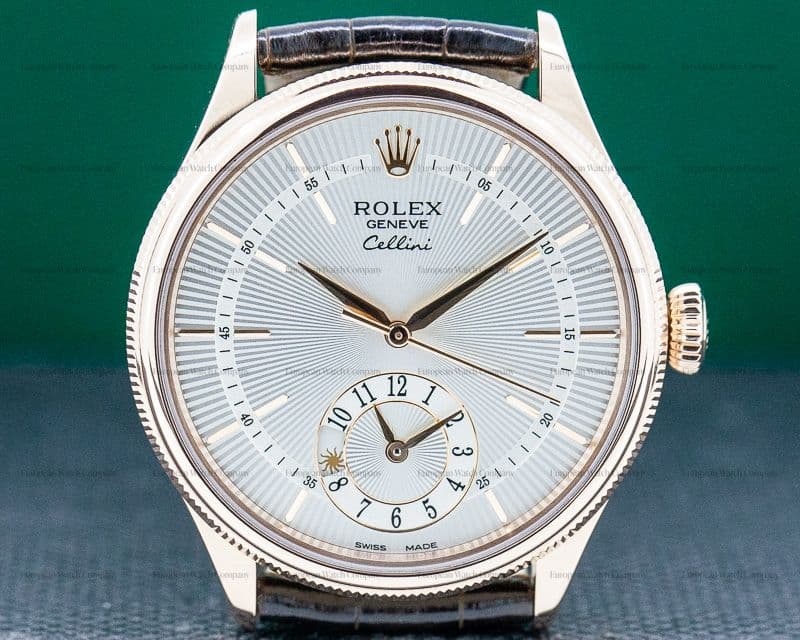 Rolex Cellini Dual Time 18K Rose Gold 