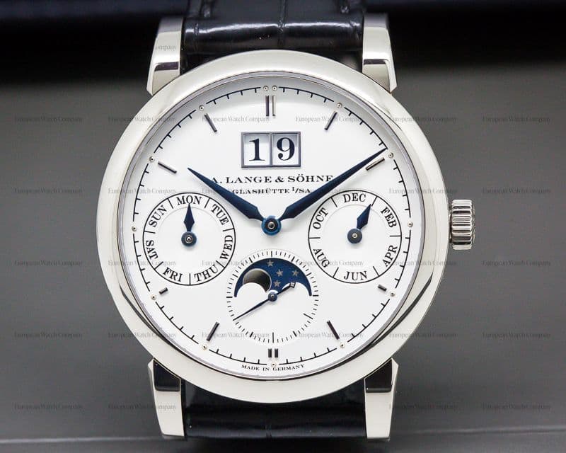 A. Lange and Sohne Saxonia Annual Calendar 18K White Gold 