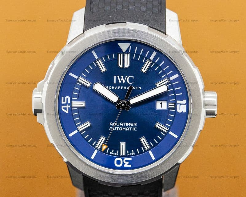 IWC Aquatimer Automatic Expedition Jacques Cousteau Blue Dial SS / Rubber