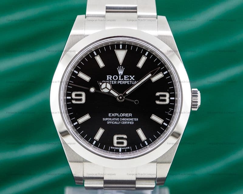 Rolex Explorer I Black Dial 39MM 