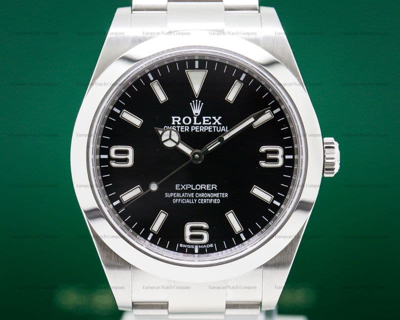 Rolex Explorer I Black Dial 39MM 