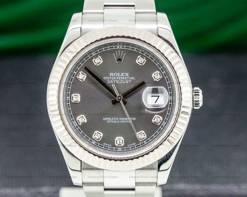 Rolex Datejust II SS Grey
Diamond Dial