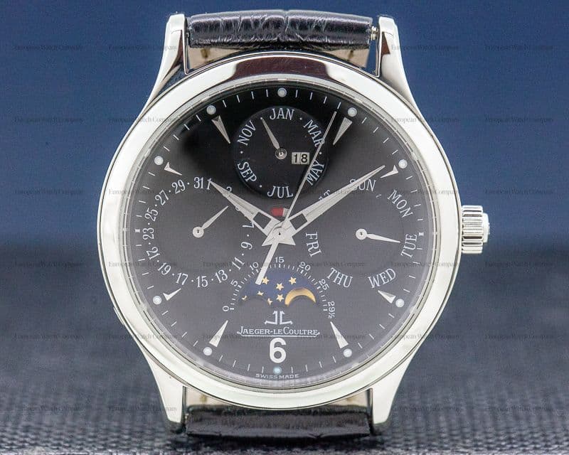 Jaeger LeCoultre Master Perpetual SS Black Dial 