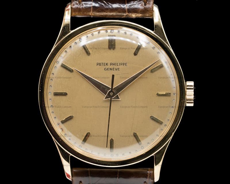 Patek Philippe Calatrava Manual Wind Center Seconds 18K Yellow Gold 