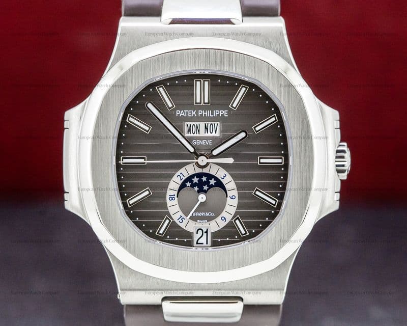 Patek Philippe Nautilus Annual Calendar "TIFFANY & CO" SS RARE