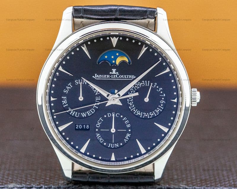 Jaeger LeCoultre Master Ultra Thin Perpetual Calendar SS Black Dial