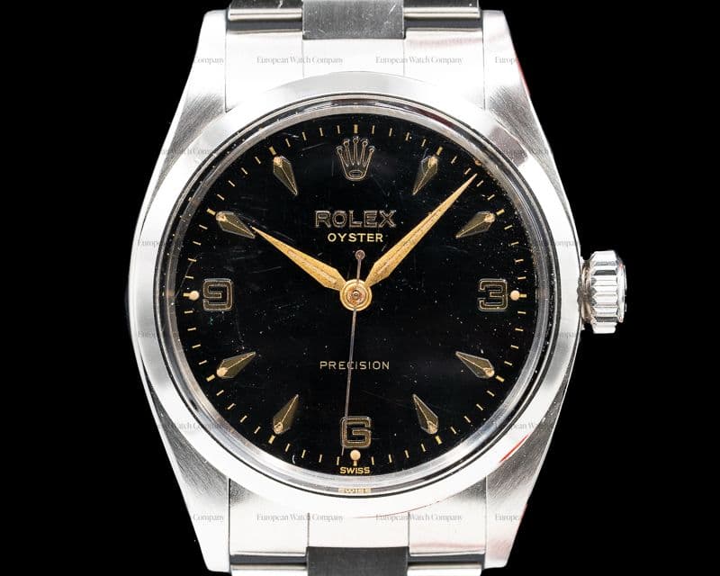 Rolex Brevet Oyster Precision Manual Wind 1950's Radium Gloss Dial
