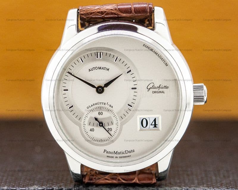 Glashutte Original PanoMaticDate SS Silver Dial 