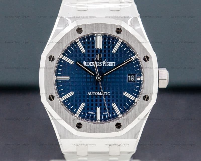 Audemars Piguet Royal Oak Blue Dial SS / SS Midsize UNWORN