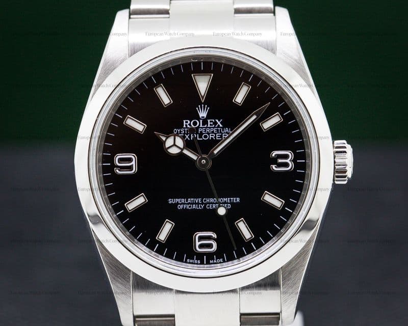 Rolex Explorer I 36MM SS Black Dial 

