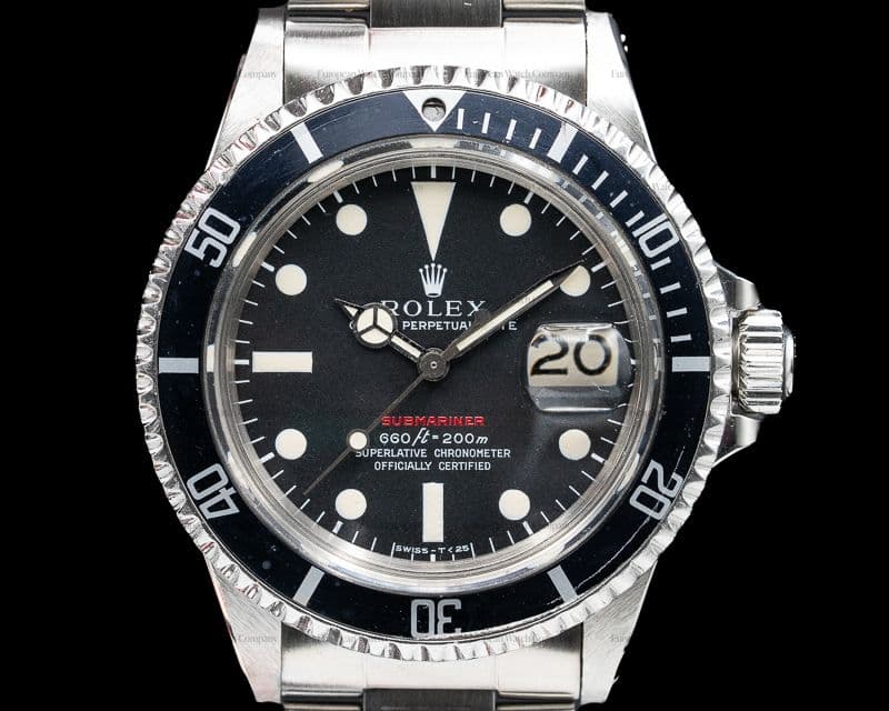 Rolex Submariner RED MK IV Circa 1970 SS