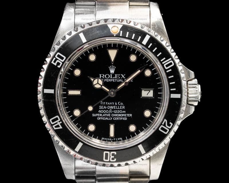 Rolex Sea Dweller Transitional SS TIFFANY & CO