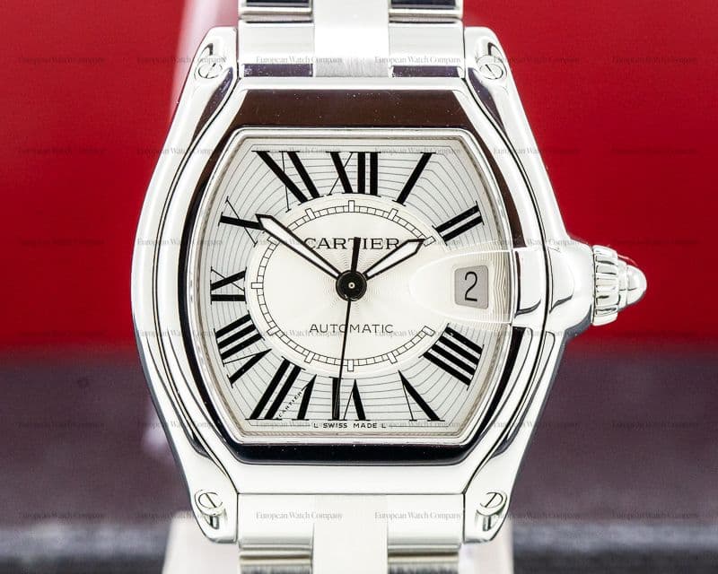 Cartier Roadster Silver Dial SS 38MM