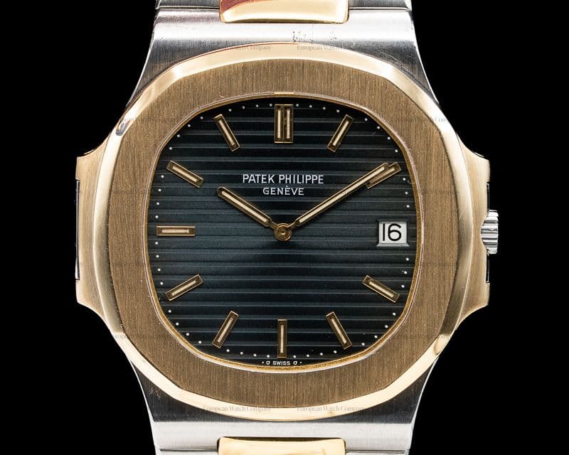 Patek Philippe Nautilus Jumbo SS / 18k Yellow Gold