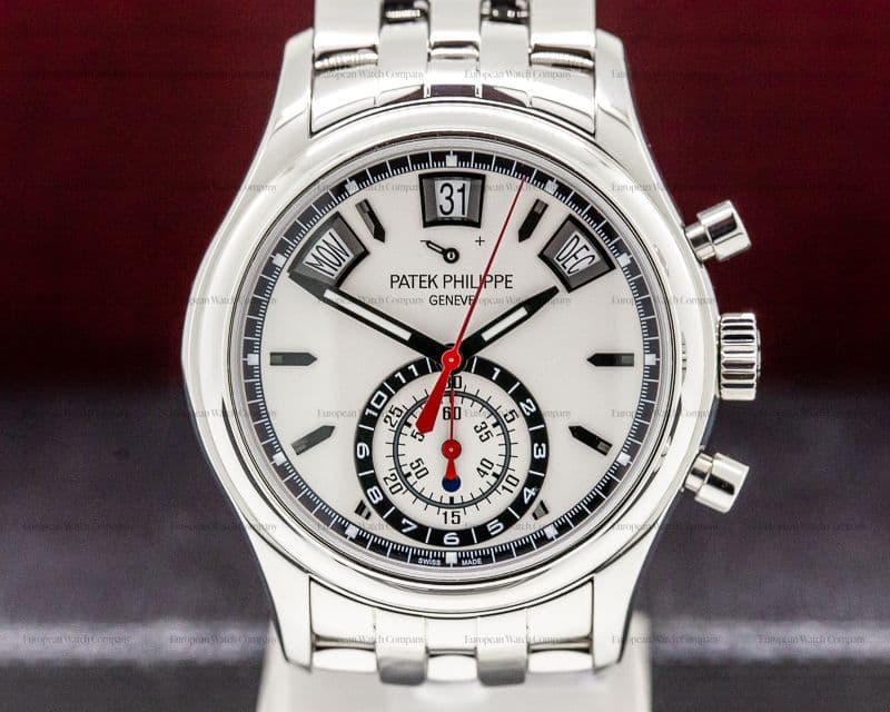 Patek Philippe Annual Calendar Chronograph White Dial SS / SS 