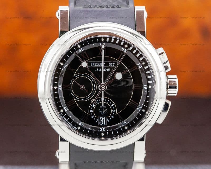Breguet Marine Chronograph Platinum Black Dial LIMITED