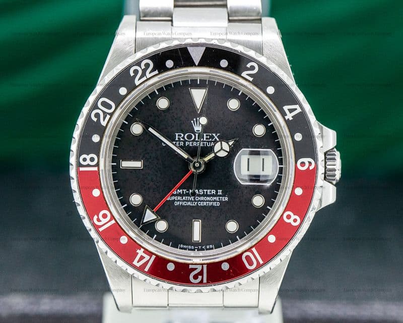 Rolex GMT Master "FAT LADY" Red / Black FULL SET