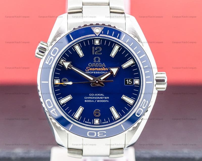 Omega Seamaster Planet Ocean Co-Axial Blue Dial Titanium