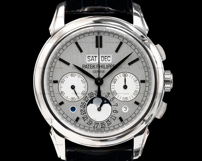 Patek Philippe Perpetual Calendar Chronograph 18K White Gold
