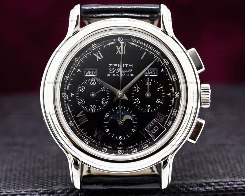 Zenith Chronomaster T El Primero Moon Black Dial SS 