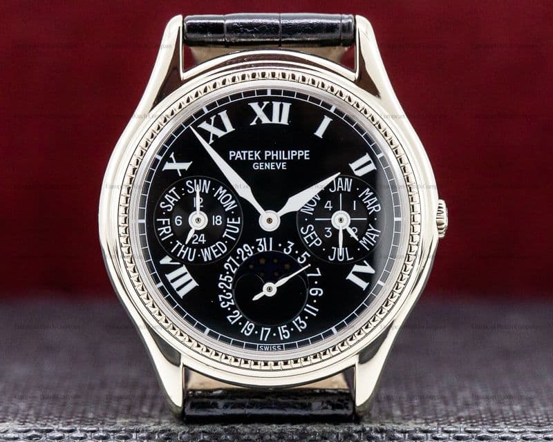 Patek Philippe Perpetual Calendar 18K White Gold / Black Roman Dial Limited
