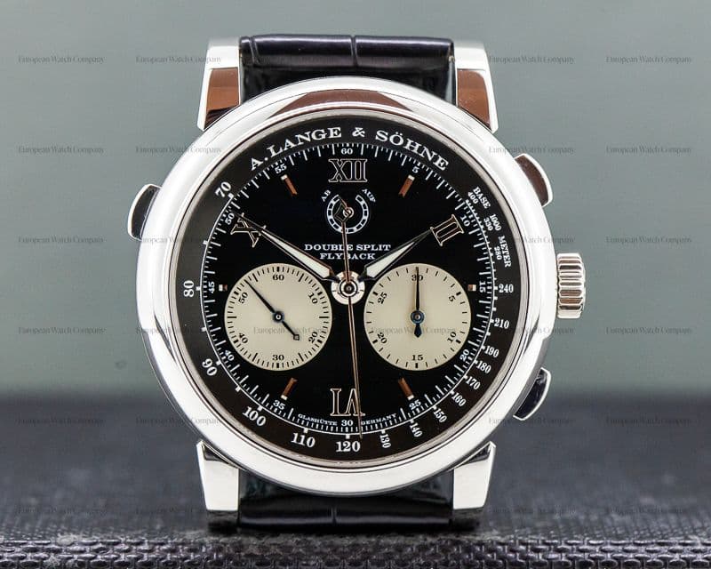 A. Lange and Sohne Datograph Double Split Black Dial Platinum