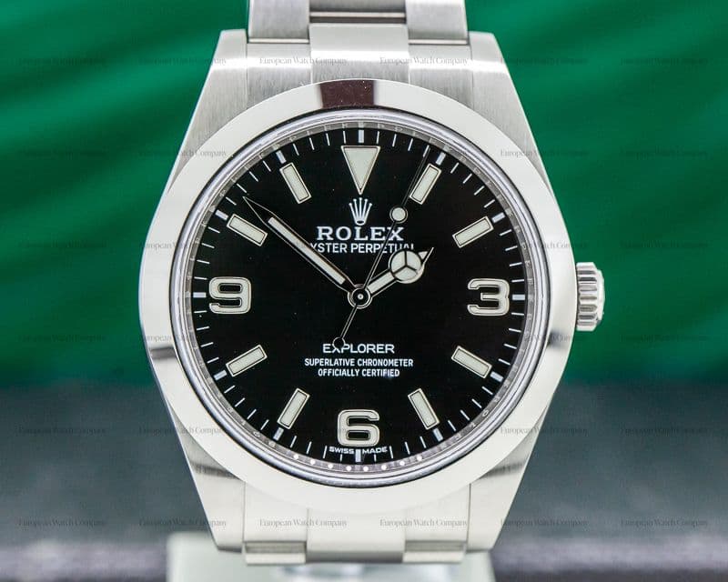 Rolex Explorer I Black Dial 39MM 