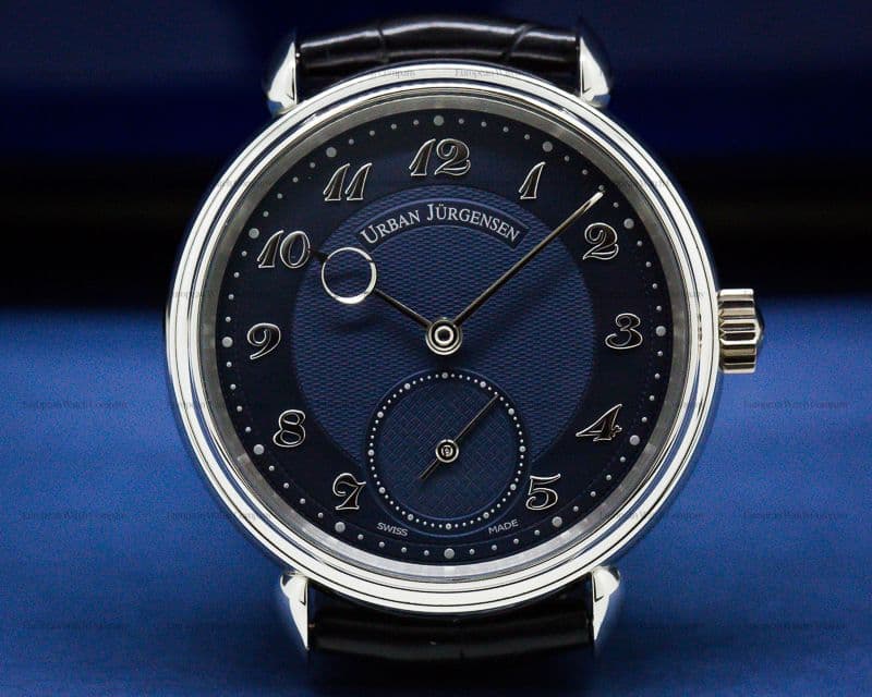 Urban Jurgensen 1140PT Platinum Blue Dial / Breguet Numerals LIMITED