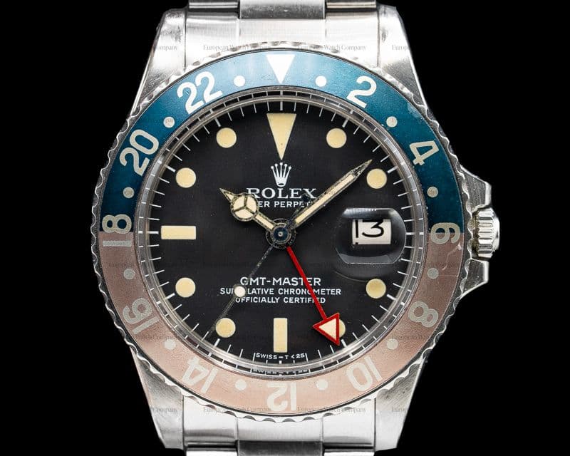 Rolex Vintage GMT Master Matte Dial / Red Hand Circa 1971