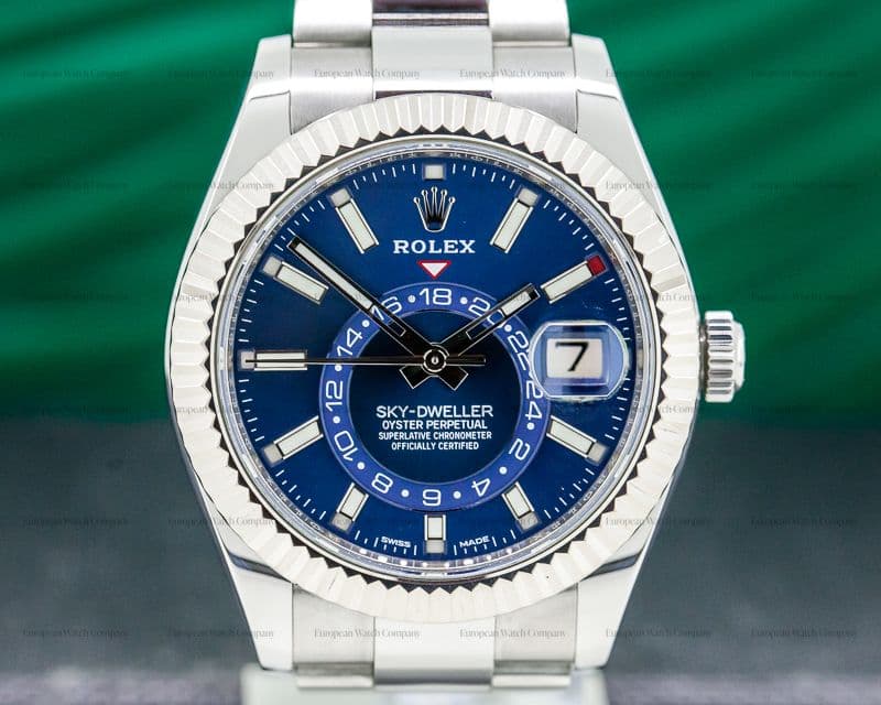 Rolex Sky Dweller Steel Blue SS / SS