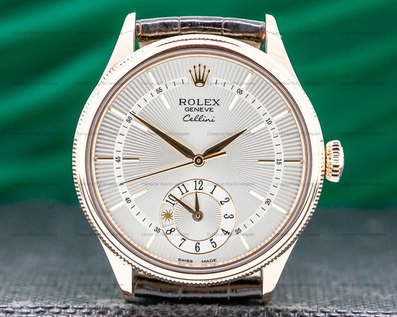 Rolex Cellini Dual Time 18K Rose Gold 