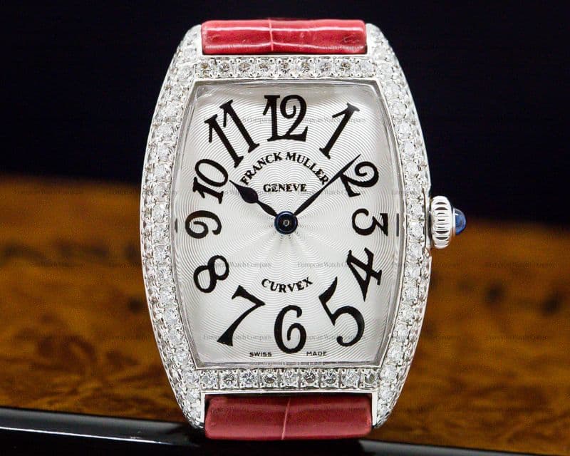 Franck Muller Cintree Curvex WG Quartz "Sunset" Diamonds