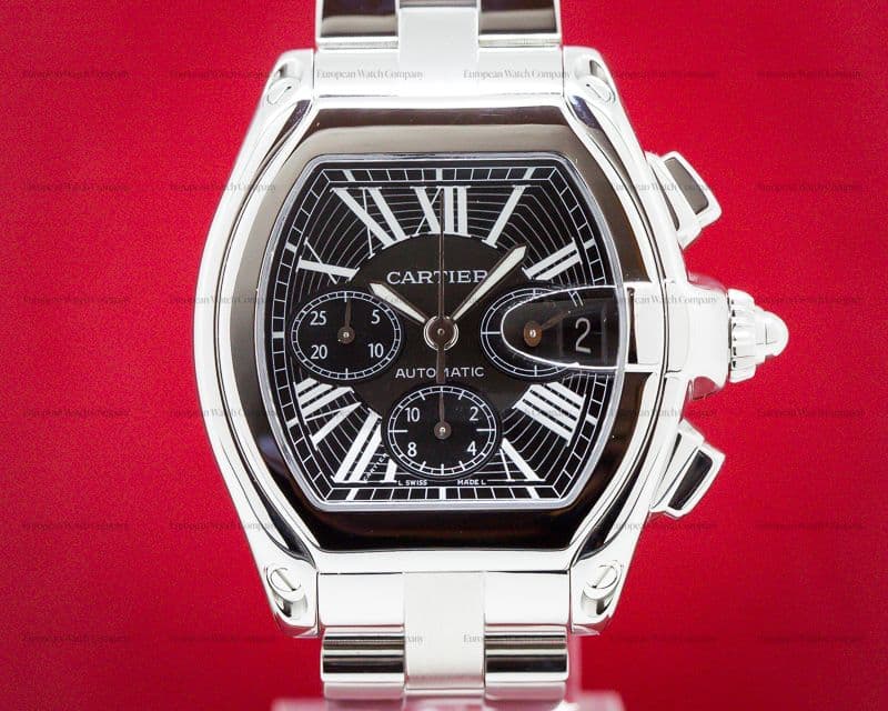 Cartier Roadster Chronograph XL Black Dial SS / SS