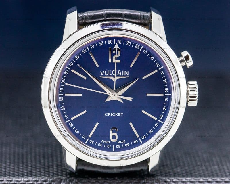 Vulcain 50's President Alarm Steel Blue Dial 39MM 