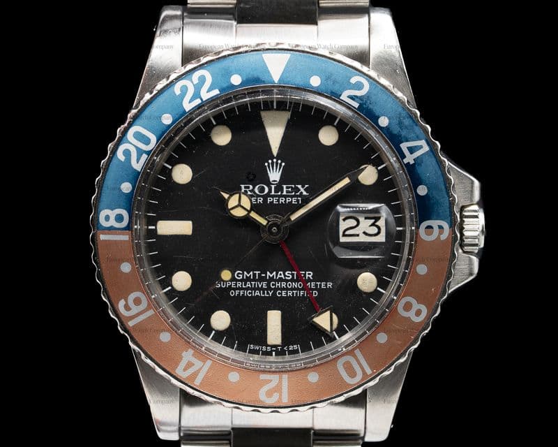 Rolex Vintage GMT Master "Pepsi Bezel" SS Circa 1978