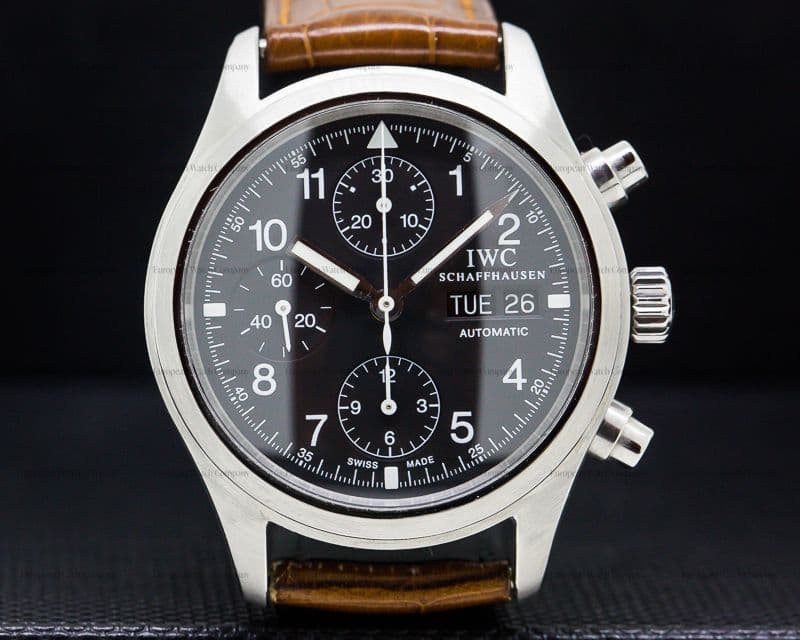 IWC Pilot Chronograph SS Black Dial
