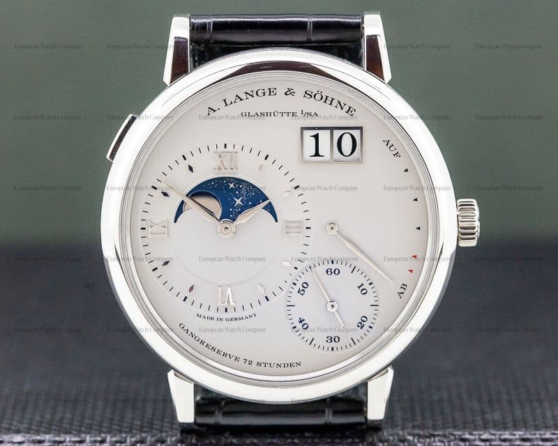 A. Lange and Sohne Grande Lange 1 Moon Platinum 