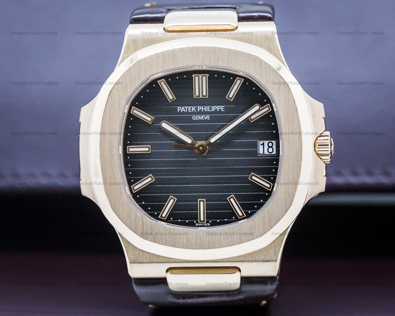 Patek Philippe Nautilus 18K Rose Gold / Alligator Strap 