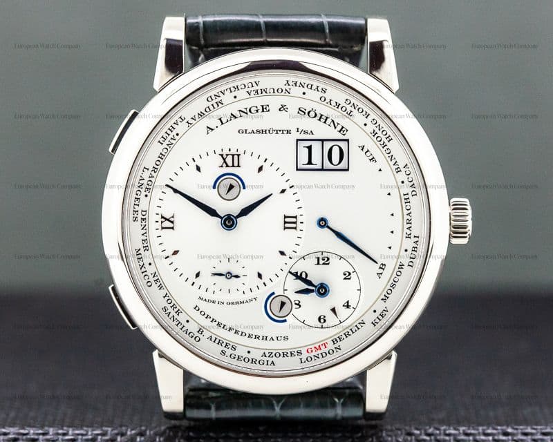 A. Lange and Sohne Lange 1 Time Zone 18K White Gold Buenos Aires Limited Edition